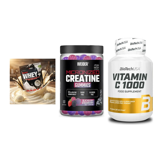 Einsteiger-Set: Sinob Honest + Weider Micronize + BioTech Vitamin – alle enthaltenen Artikel