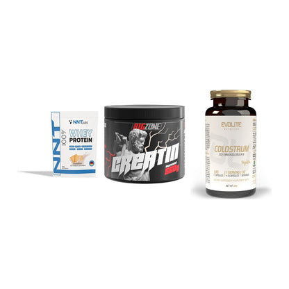 Einsteiger-Set: NNT Whey + Big Zone Creatin + Evolite Nutritio – alle enthaltenen Artikel