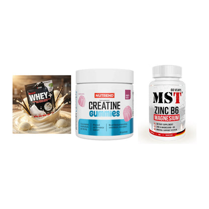 Einsteiger-Set: Sinob Honest + Nutrend Creatine + MST Zinc – alle enthaltenen Artikel