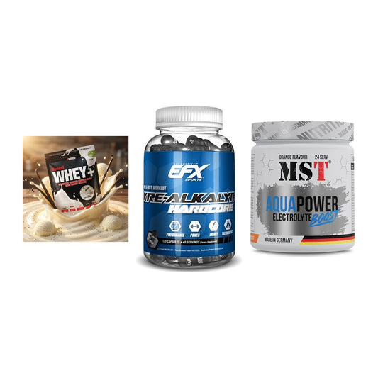 Einsteiger-Set: Sinob Honest + EFX Kre-Alkalyn + MST Aqua Power – alle enthaltenen Artikel