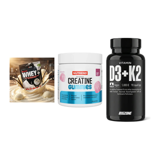 Einsteiger-Set: Sinob Honest + Nutrend Creatine + Big Zone Vitamin – alle enthaltenen Artikel