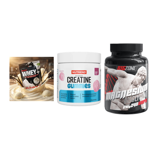 Einsteiger-Set: Sinob Honest + Nutrend Creatine + Big Zone Magnesi – alle enthaltenen Artikel