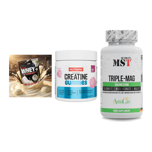 Einsteiger-Set: Sinob Honest + Nutrend Creatine + MST Tripple Mag – alle enthaltenen Artikel