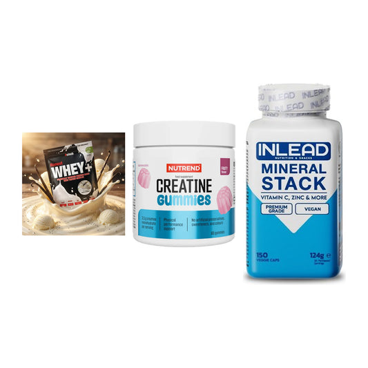 Einsteiger-Set: Sinob Honest + Nutrend Creatine + INLEAD Mineral – alle enthaltenen Artikel
