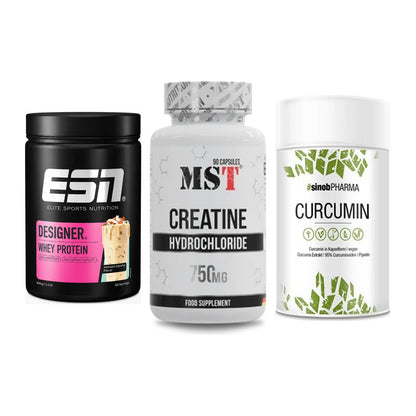 Einsteiger-Set: ESN Designer + MST Creatin HCL + Sinob Curcumin – alle enthaltenen Artikel