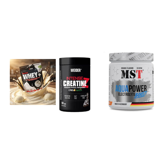 Einsteiger-Set: Sinob Honest + Weider Intense + MST Aqua Power – alle enthaltenen Artikel