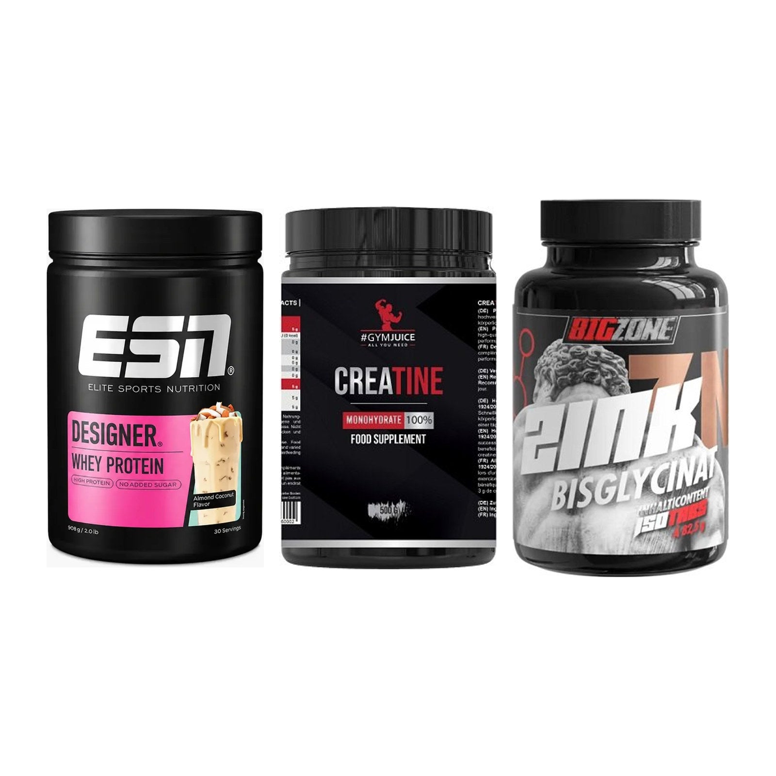 Einsteiger-Set: ESN Designer + #GYMJUICE + Big Zone Zink – alle enthaltenen Artikel