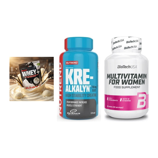Einsteiger-Set: Sinob Honest + Nutrend Kre-Alka + BioTech Multivit – alle enthaltenen Artikel