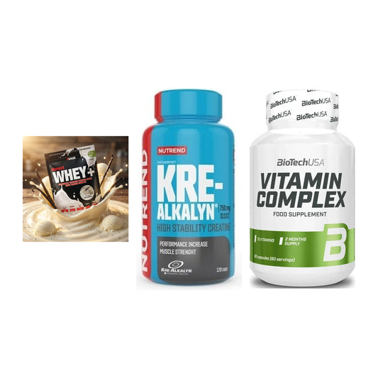 Einsteiger-Set: Sinob Honest + Nutrend Kre-Alka + BioTech Vitamin – alle enthaltenen Artikel