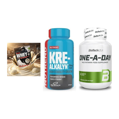 Einsteiger-Set: Sinob Honest + Nutrend Kre-Alka + BioTech One A – alle enthaltenen Artikel