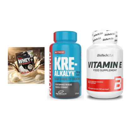 Einsteiger-Set: Sinob Honest + Nutrend Kre-Alka + BioTech Vitamin – alle enthaltenen Artikel