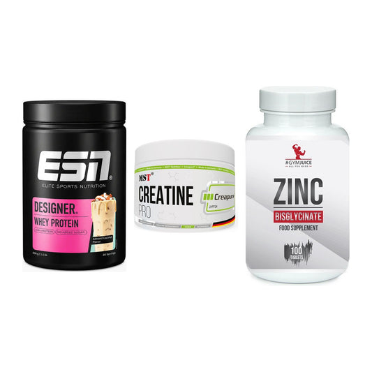 Einsteiger-Set: ESN Designer + MST Creatin Pro + #GYMJUICE ZINC – alle enthaltenen Artikel