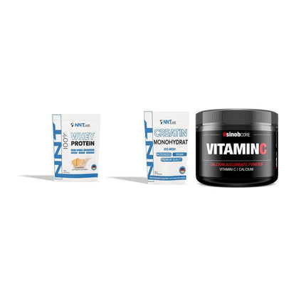Einsteiger-Set: NNT Whey + NNT Creatin + Sinob Vitamin C – alle enthaltenen Artikel