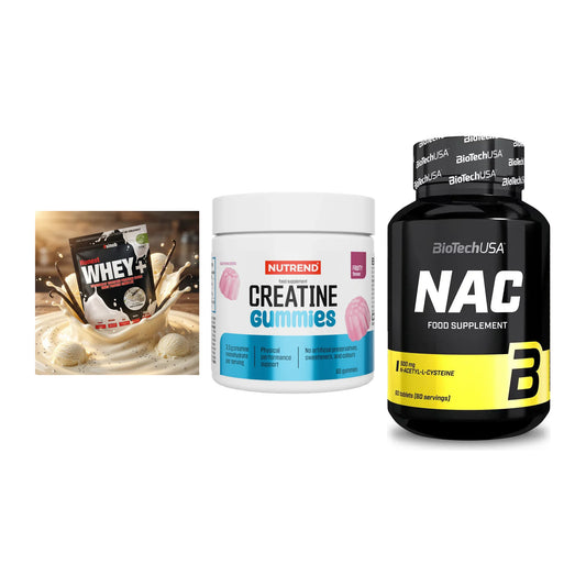 Einsteiger-Set: Sinob Honest + Nutrend Creatine + BioTech NAC – alle enthaltenen Artikel