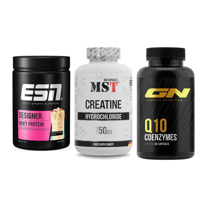 Einsteiger-Set: ESN Designer + MST Creatine HCL + GN Q10 Health – alle enthaltenen Artikel