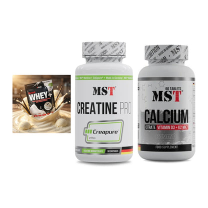 Einsteiger-Set: Sinob Honest + MST Creatine Pro + MST Calcium – alle enthaltenen Artikel