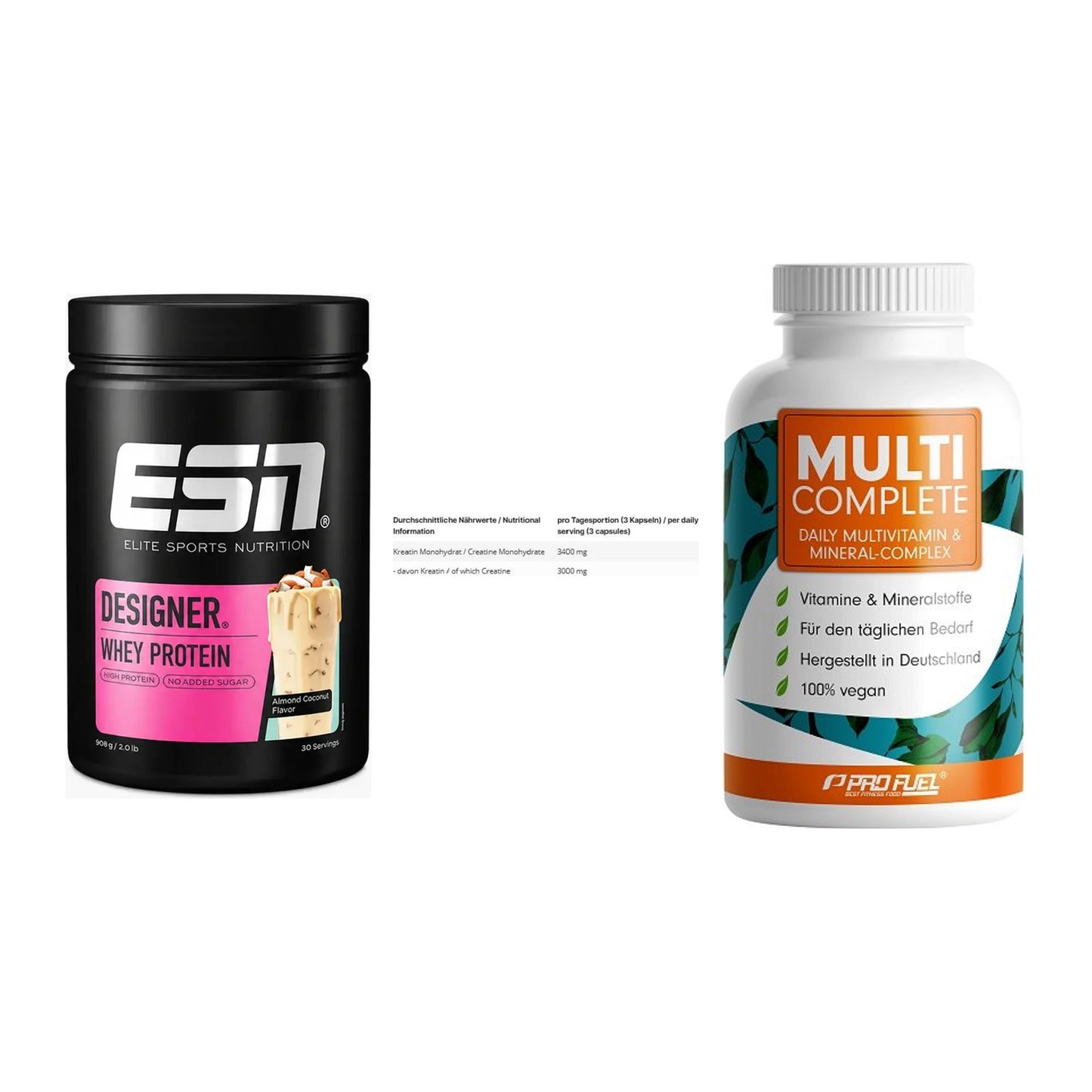 Einsteiger-Set: ESN Designer + INLEAD Creatine + ProFuel MULTI – alle enthaltenen Artikel