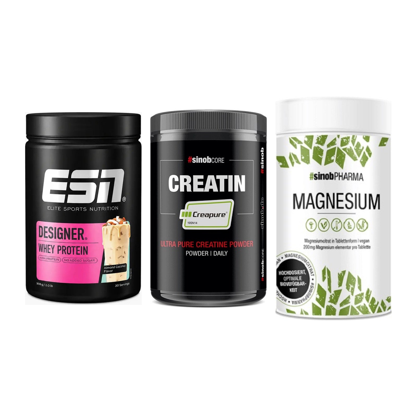 Einsteiger-Set: ESN Designer + Sinob Creatin + Sinob Magnesium – alle enthaltenen Artikel