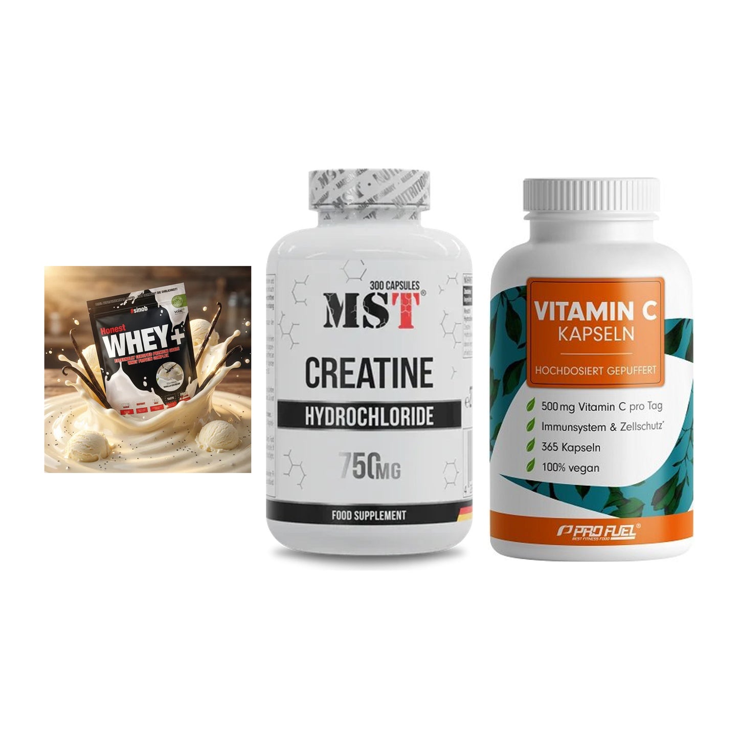 Einsteiger-Set: Sinob Honest + MST Creatine HCL + ProFuel Vitamin – alle enthaltenen Artikel