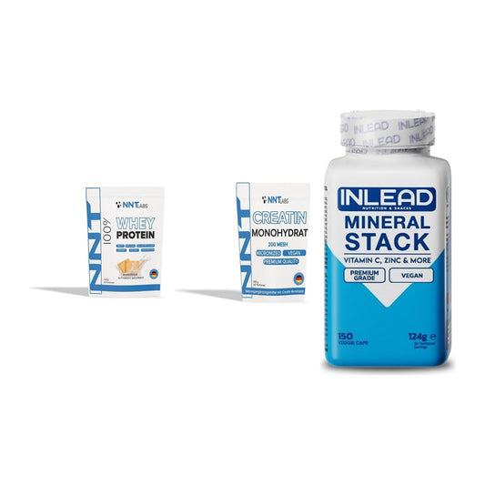 Einsteiger-Set: NNT Whey + NNT Creatin + INLEAD Mineral – alle enthaltenen Artikel