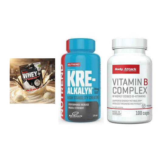 Einsteiger-Set: Sinob Honest + Nutrend Kre-Alka + Body Attack – alle enthaltenen Artikel