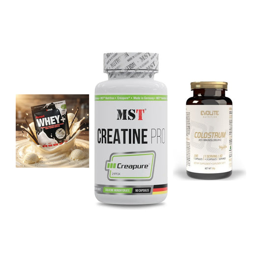 Einsteiger-Set: Sinob Honest + MST Creatine Pro + Evolite Nutritio – alle enthaltenen Artikel