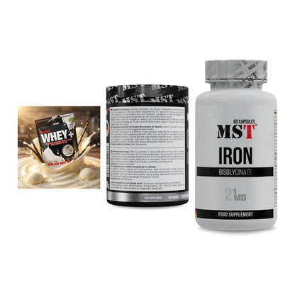 Einsteiger-Set: Sinob Honest + MST Creatin + MST Iron Bisglyc – alle enthaltenen Artikel