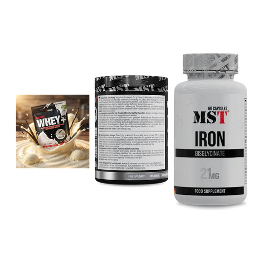 Einsteiger-Set: Sinob Honest + MST Creatin + MST Iron Bisglyc – alle enthaltenen Artikel