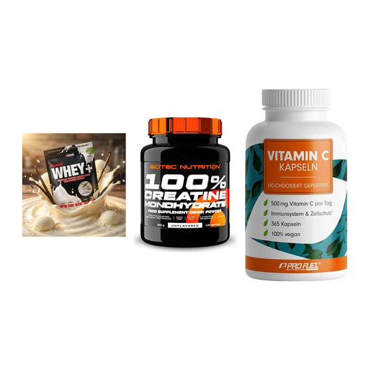 Einsteiger-Set: Sinob Honest + Scitec Creatine + ProFuel Vitamin – alle enthaltenen Artikel