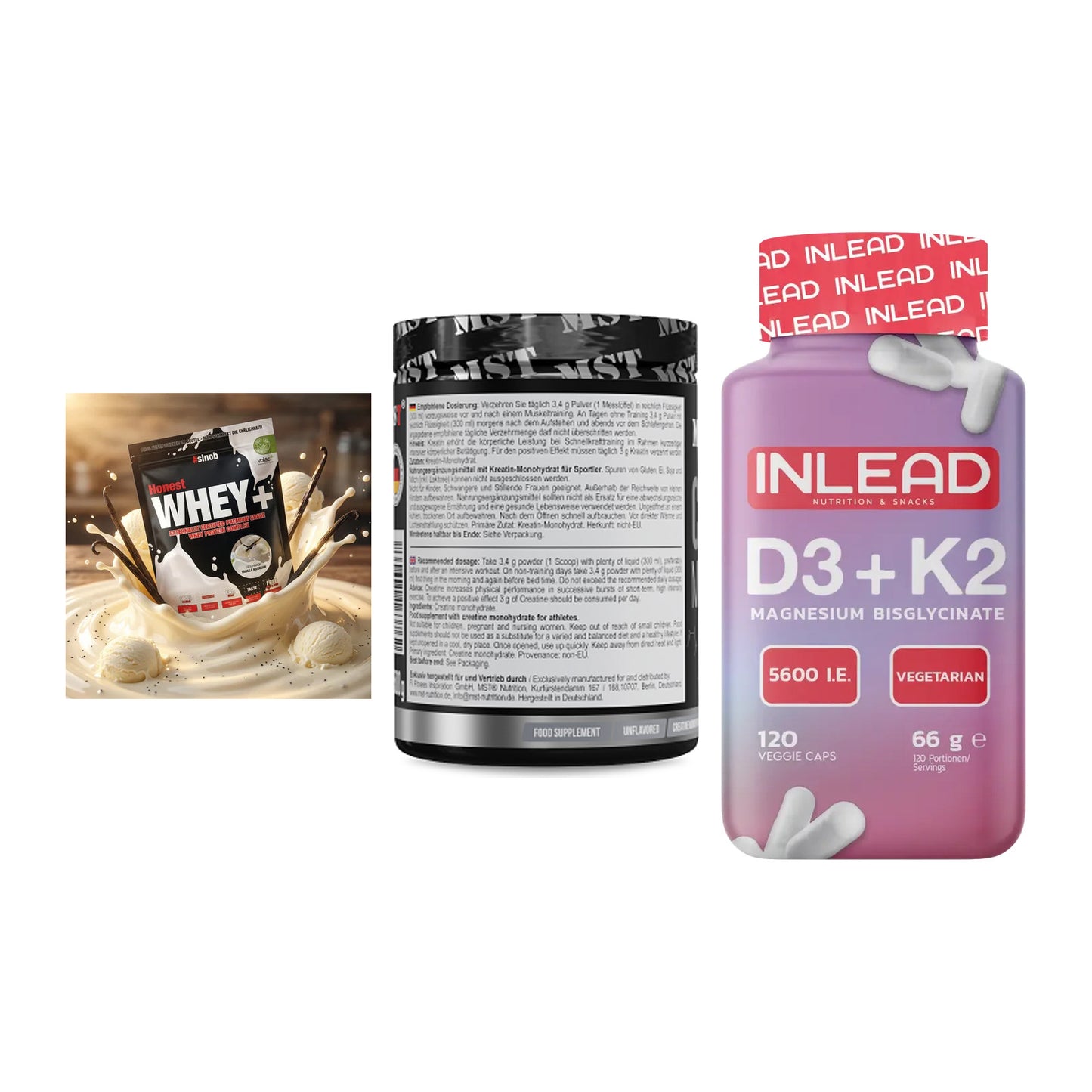 Einsteiger-Set: Sinob Honest + MST Creatin + INLEAD Vitamin – alle enthaltenen Artikel