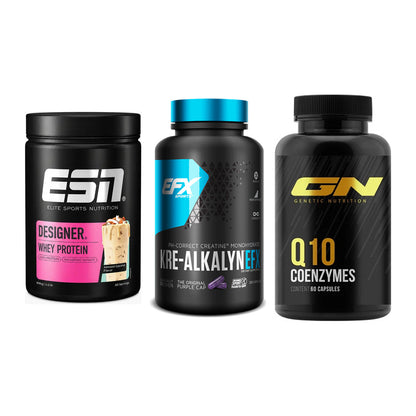 Einsteiger-Set: ESN Designer + EFX Kre-Alkalyn + GN Q10 Health – alle enthaltenen Artikel