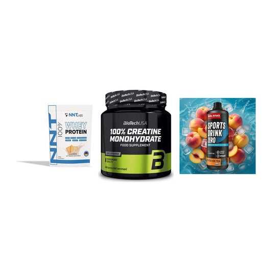 Einsteiger-Set: NNT Whey + BioTech Creatine + Body Attack – alle enthaltenen Artikel