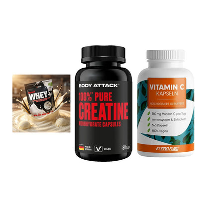 Einsteiger-Set: Sinob Honest + Body Attack 100% + ProFuel Vitamin – alle enthaltenen Artikel