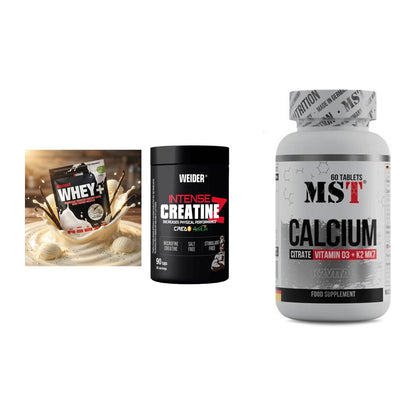 Einsteiger-Set: Sinob Honest + Weider Intense + MST Calcium – alle enthaltenen Artikel