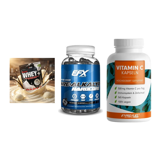 Einsteiger-Set: Sinob Honest + EFX Kre-Alkalyn + ProFuel Vitamin – alle enthaltenen Artikel