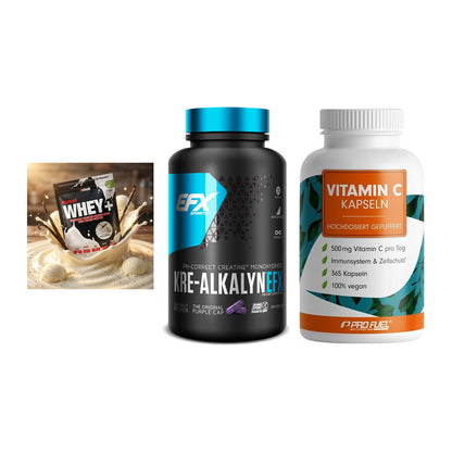 Einsteiger-Set: Sinob Honest + EFX Kre-Alkalyn + ProFuel Vitamin – alle enthaltenen Artikel