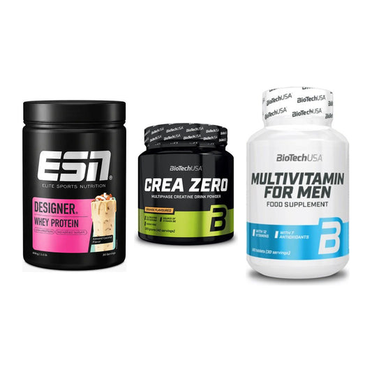Einsteiger-Set: ESN Designer + BioTech Crea + BioTech Multivit – alle enthaltenen Artikel
