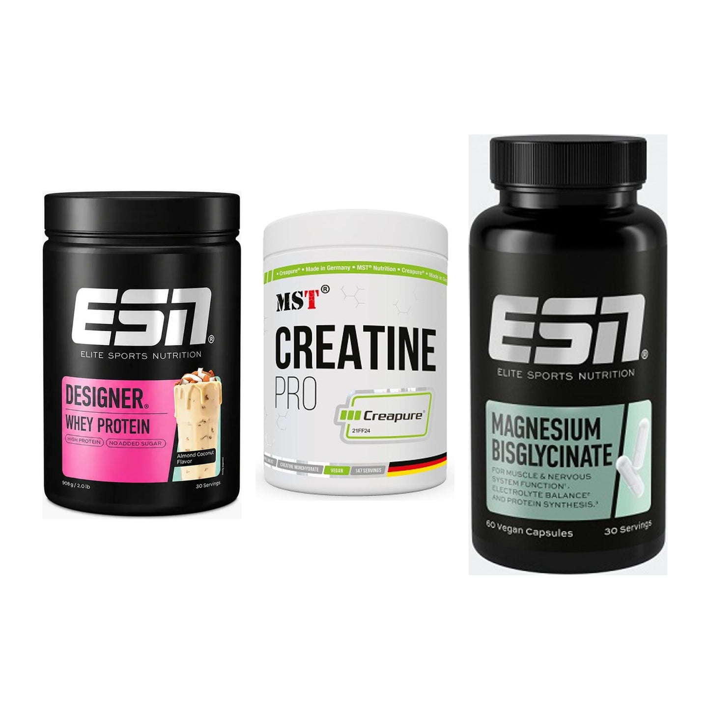 Einsteiger-Set: ESN Designer + MST Creatin Pro + ESN Magnesium – alle enthaltenen Artikel
