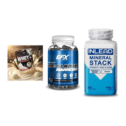 Einsteiger-Set: Sinob Honest + EFX Kre-Alkalyn + INLEAD Mineral – alle enthaltenen Artikel