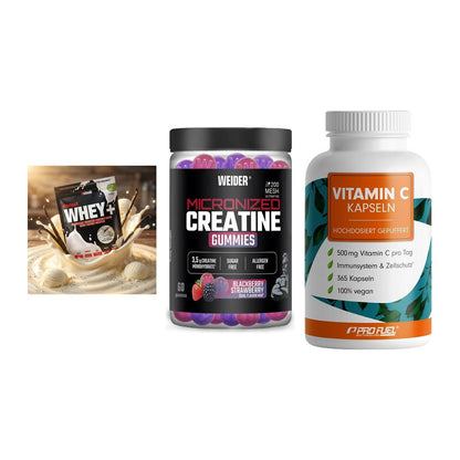 Einsteiger-Set: Sinob Honest + Weider Micronize + ProFuel Vitamin – alle enthaltenen Artikel