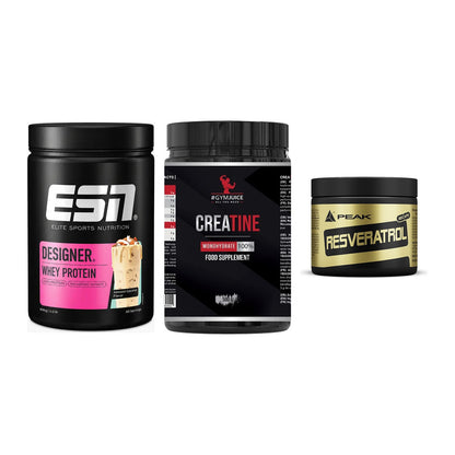 Einsteiger-Set: ESN Designer + #GYMJUICE + Peak Resveratrol – alle enthaltenen Artikel