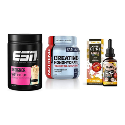 Einsteiger-Set: ESN Designer + Nutrend Creatine + ProFuel VITAMIN – alle enthaltenen Artikel