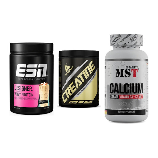 Einsteiger-Set: ESN Designer + Peak Creatin + MST Calcium – alle enthaltenen Artikel