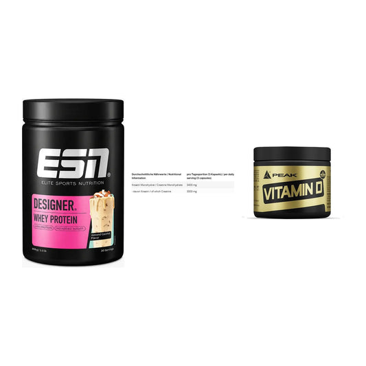 Einsteiger-Set: ESN Designer + INLEAD Creatine + Peak Vitamin D – alle enthaltenen Artikel