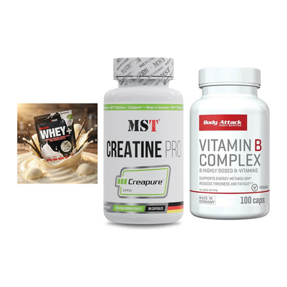 Einsteiger-Set: Sinob Honest + MST Creatine Pro + Body Attack – alle enthaltenen Artikel