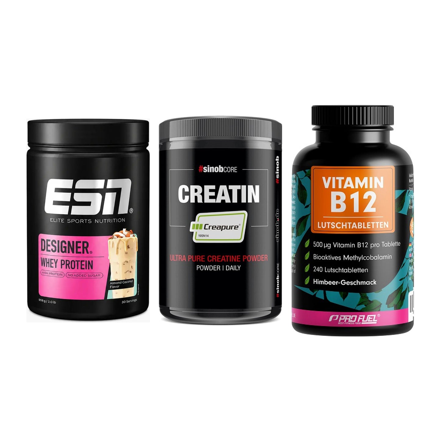 Einsteiger-Set: ESN Designer + Sinob Creatin + ProFuel Vitamin – alle enthaltenen Artikel