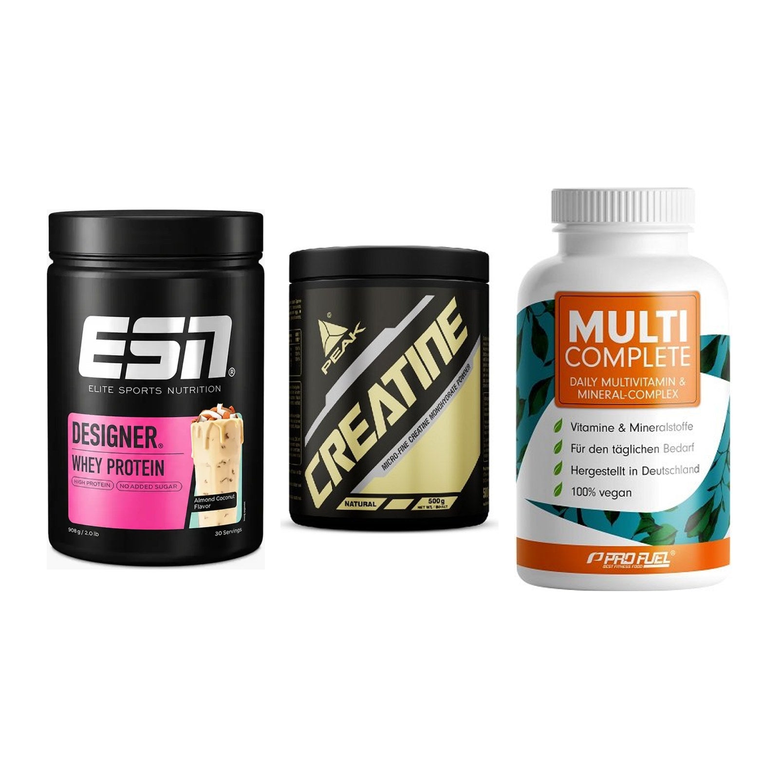 Einsteiger-Set: ESN Designer + Peak Creatin + ProFuel MULTI – alle enthaltenen Artikel