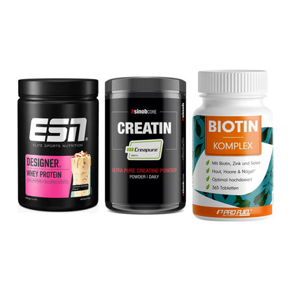 Einsteiger-Set: ESN Designer + Sinob Creatin + ProFuel BIOTIN – alle enthaltenen Artikel