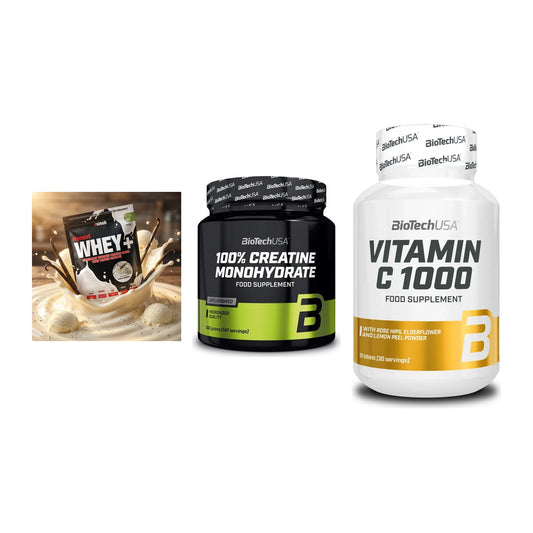 Einsteiger-Set: Sinob Honest + BioTech Creatine + BioTech Vitamin – alle enthaltenen Artikel