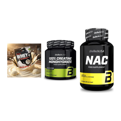 Einsteiger-Set: Sinob Honest + BioTech Creatine + BioTech NAC – alle enthaltenen Artikel